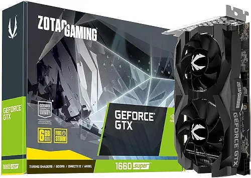 ZOTAC Gaming GeForce GTX 1660 Super 6GB GDDR6 192-bit Gaming Graphics Card, Super Compact