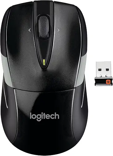 Logitech M525 Wireless Mouse, Black/Gray