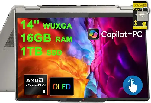 Lenovo Yoga 7 · Ryzen AI 5 340 · 16 Go