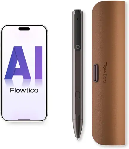 Flowtica AI Voice Recorder, Note Taking Device with Unlimited Transcription