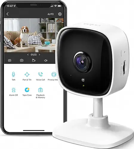 Tapo 1080P Indoor Security Camera, Baby Monitor, Dog Camera, C100(4-Pack)