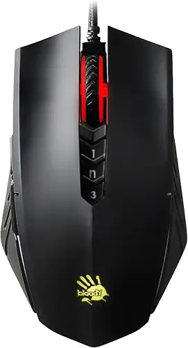 Bloody A70x Optical Gaming Mouse with Light Strike (LK) Switch & Scroll - Fully Programmable