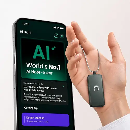 neosapien Neo 1 AI Note Taking Device, Wearable Productivity Assistant