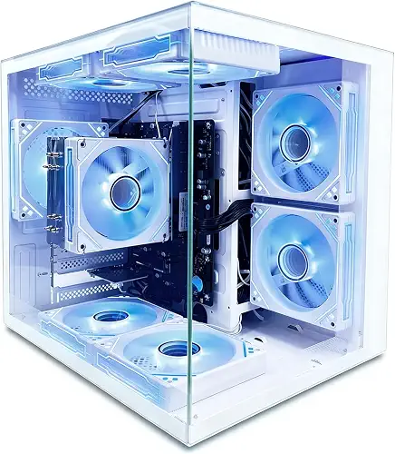 suevery Prebuilt Desktop PC Tower Computer – Ryzen 5